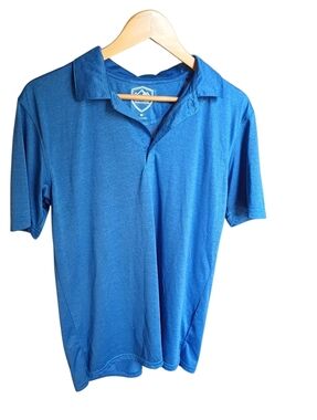Mountain Expeditions Blue Short Sleeve Polo Size Medium